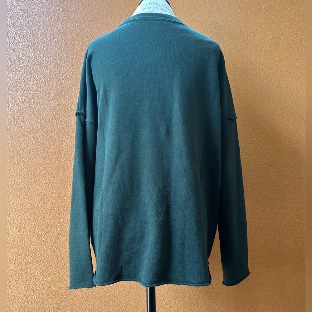 Eileen Fisher Forest Green Crewneck Sweatshirt Size Large New Without Tags! - Picture 7 of 10